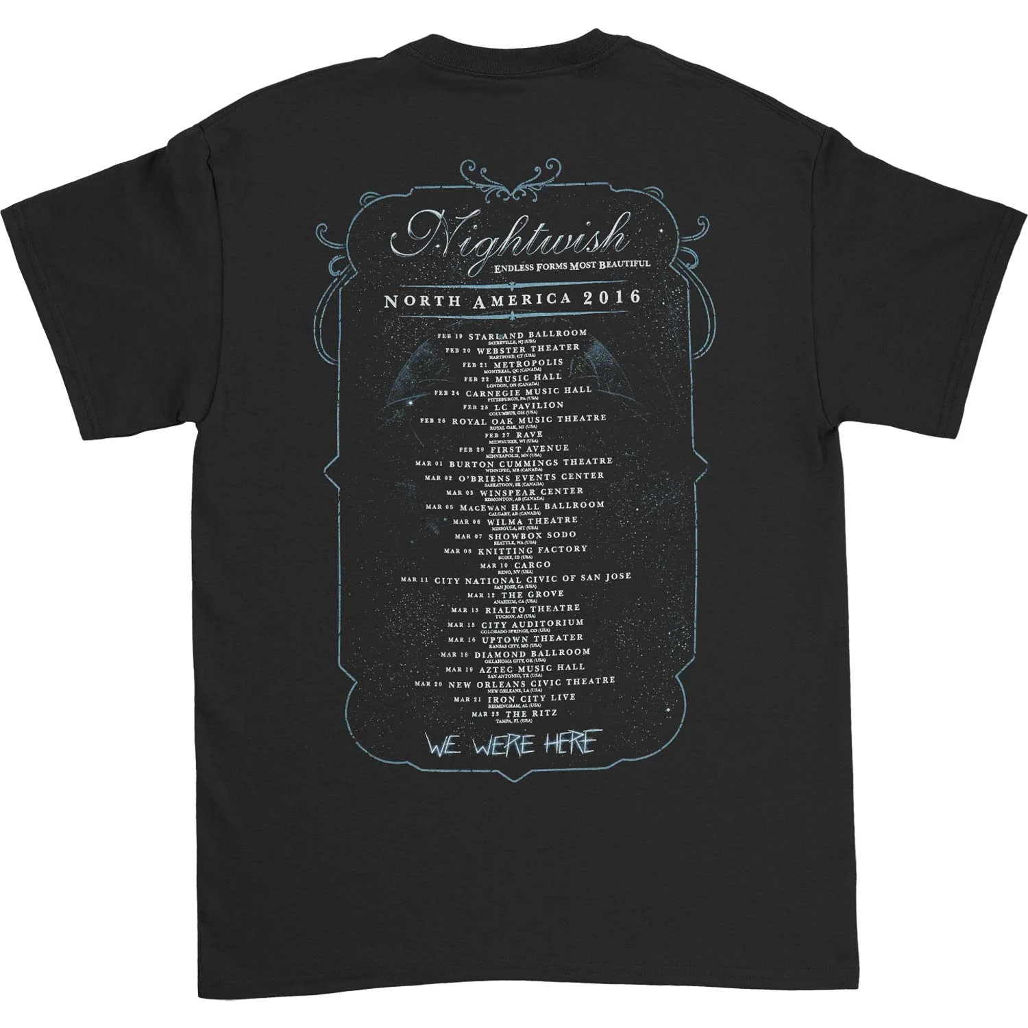 Nightwish Owl North America 2016 T-shirt - Image 2