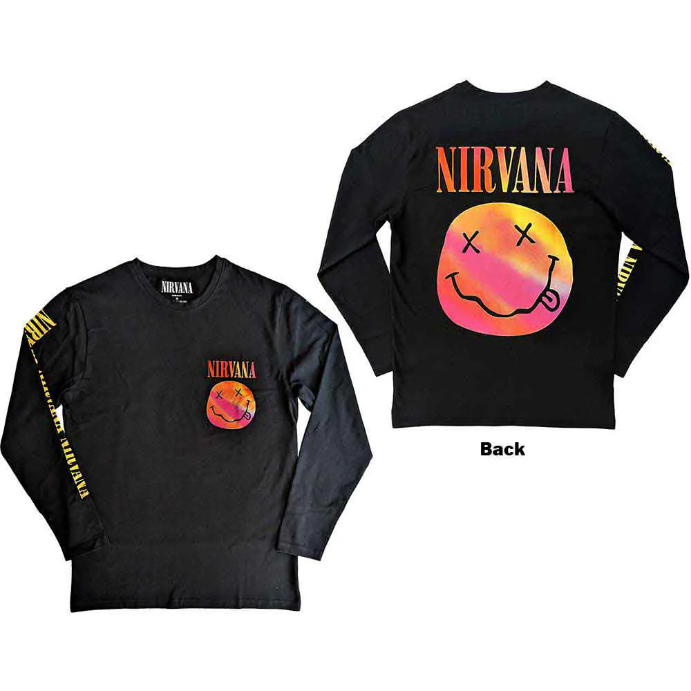 Nirvana Gradient Happy Face Long Sleeve