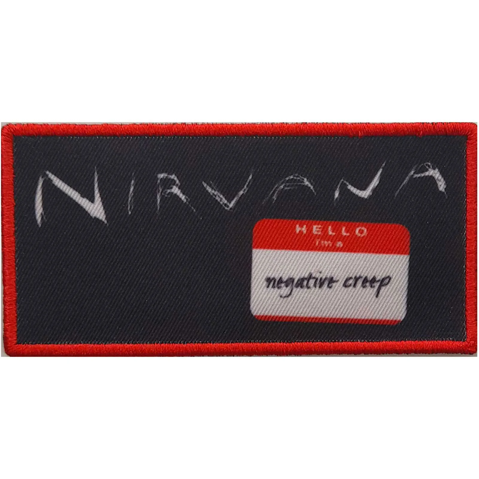 Nirvana Negative Creep Woven Patch