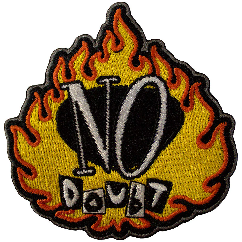 No Doubt Flame Woven Patch