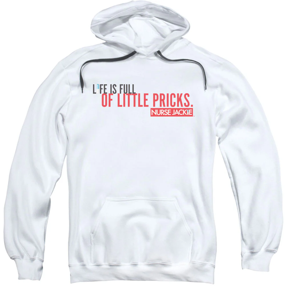 Nurse Jackie Life Is Full Adult 25% Poly Hooded Sweatshirt