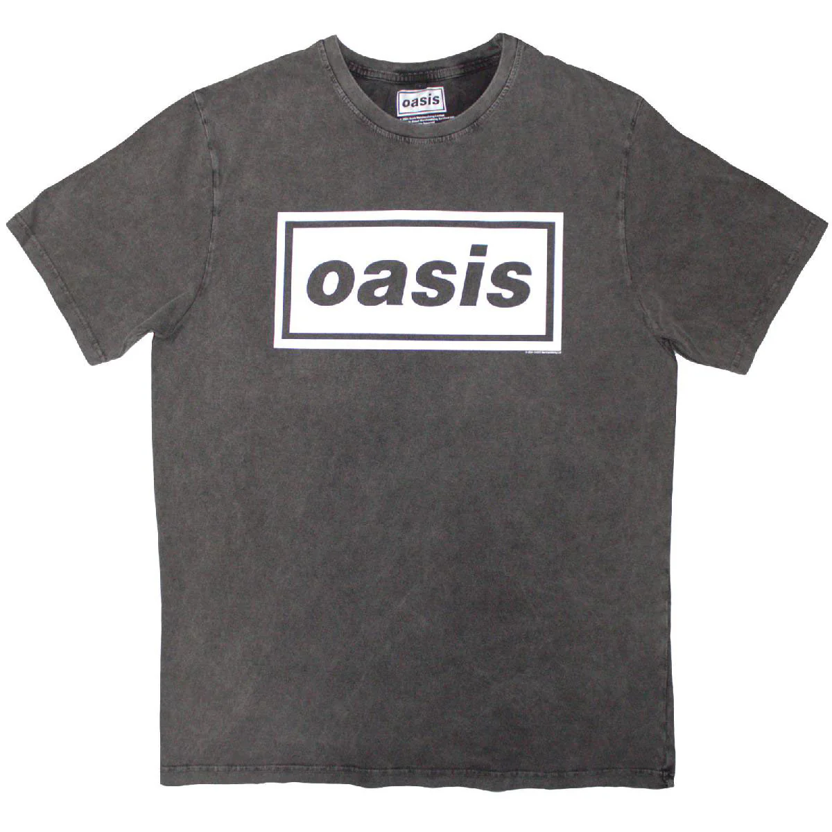 Oasis Decca Logo Stone Wash T-shirt