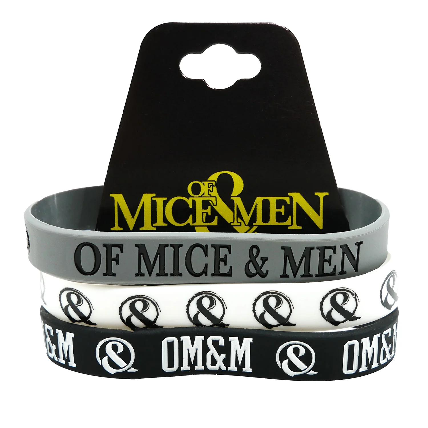 Of Mice & Men OM&M Moon 3 Pack Rubber Bracelet