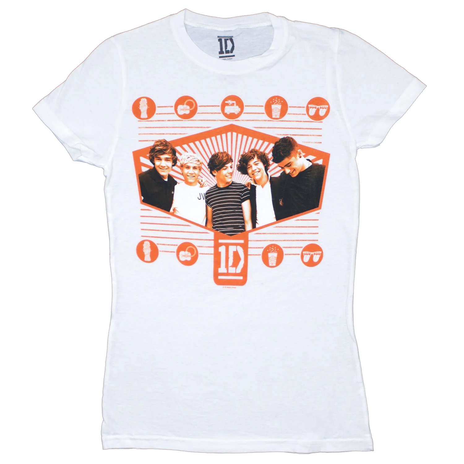 One Direction 1D Group Photo Junior Top