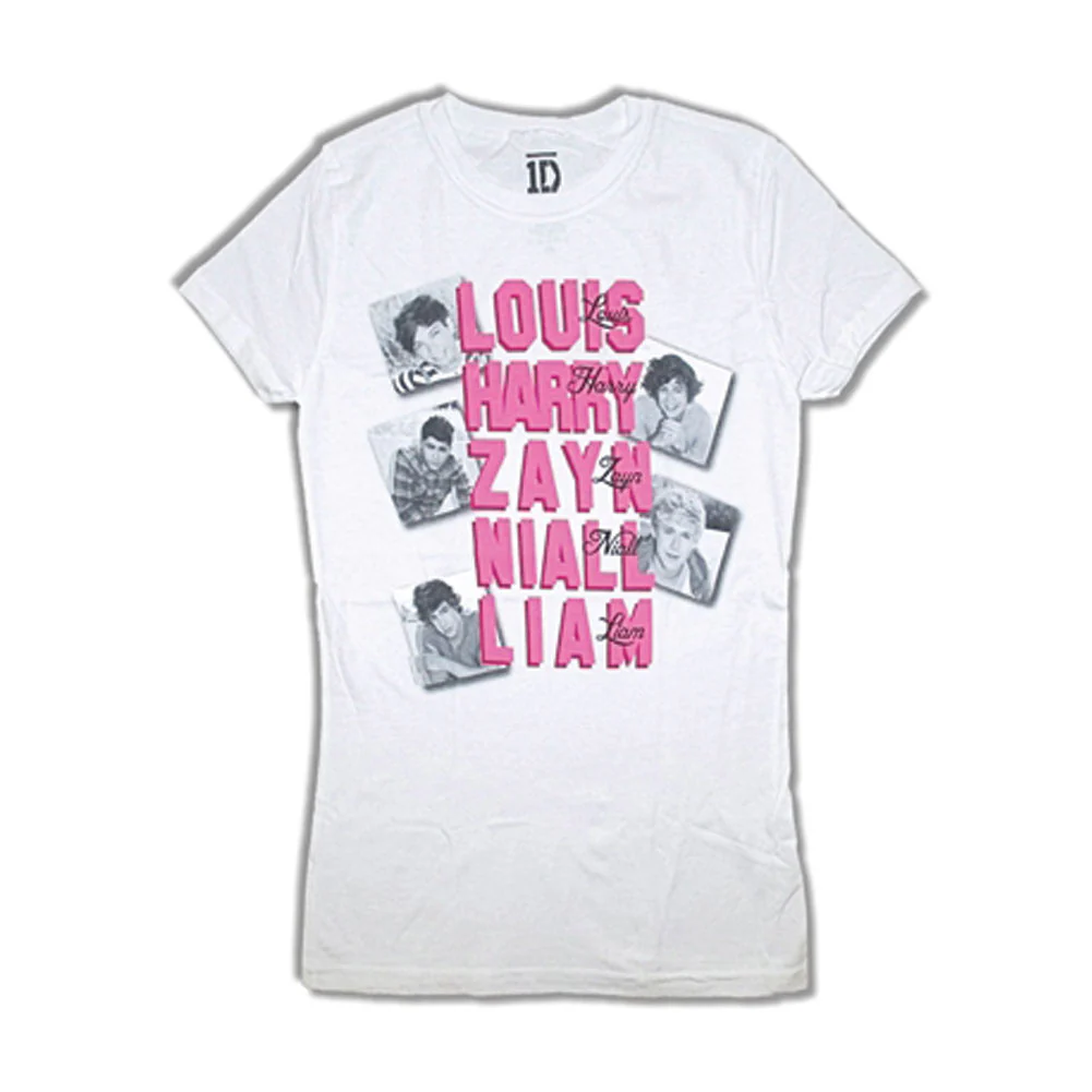 One Direction Pink Names Junior Top