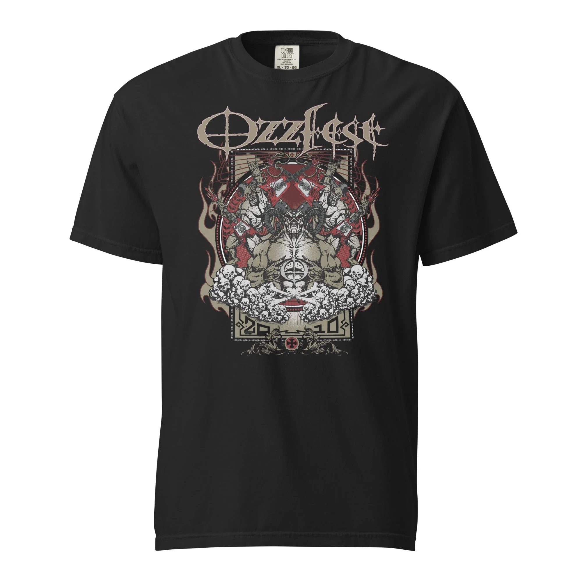Ozzy Osbourne - Vintage 2010 Ozzfest Mineral Wash T-Shirt - Image 2