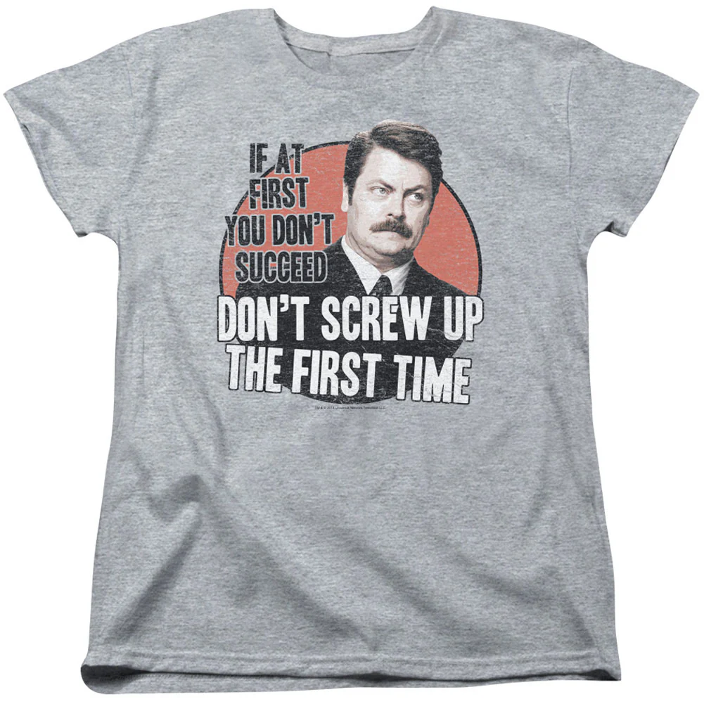 Parks And Recreation Don't Screw Up Womens T-shirt