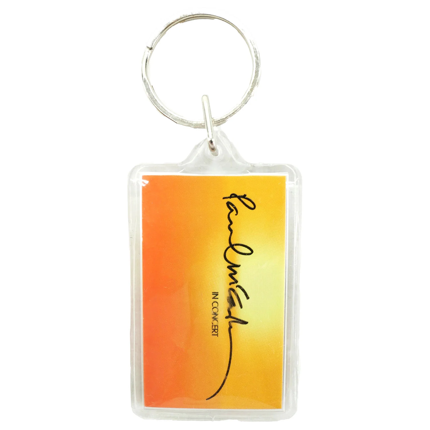 Paul Mccartney In Concert Plastic Key Chain
