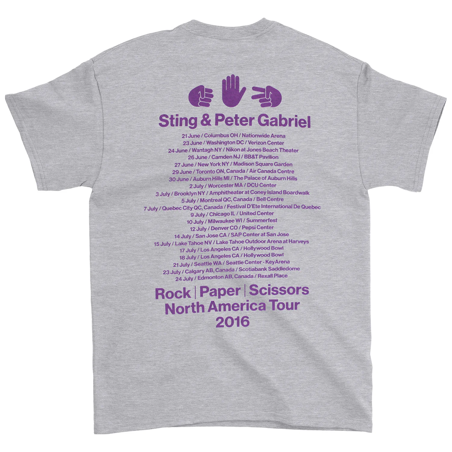 Peter Gabriel Sting & Peter Grabriel T-shirt - Image 2