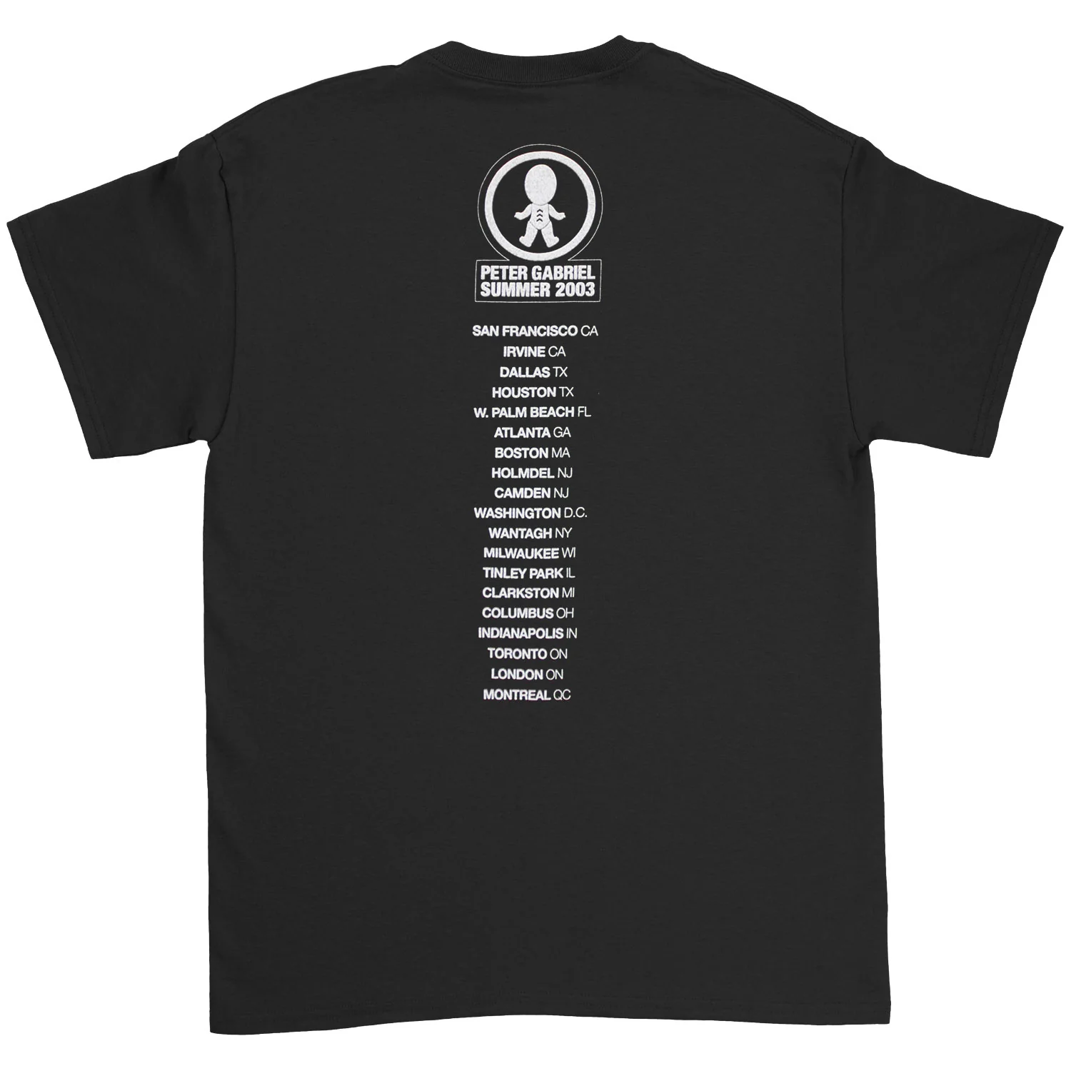 Peter Gabriel Summer 2003 T-shirt - Image 2