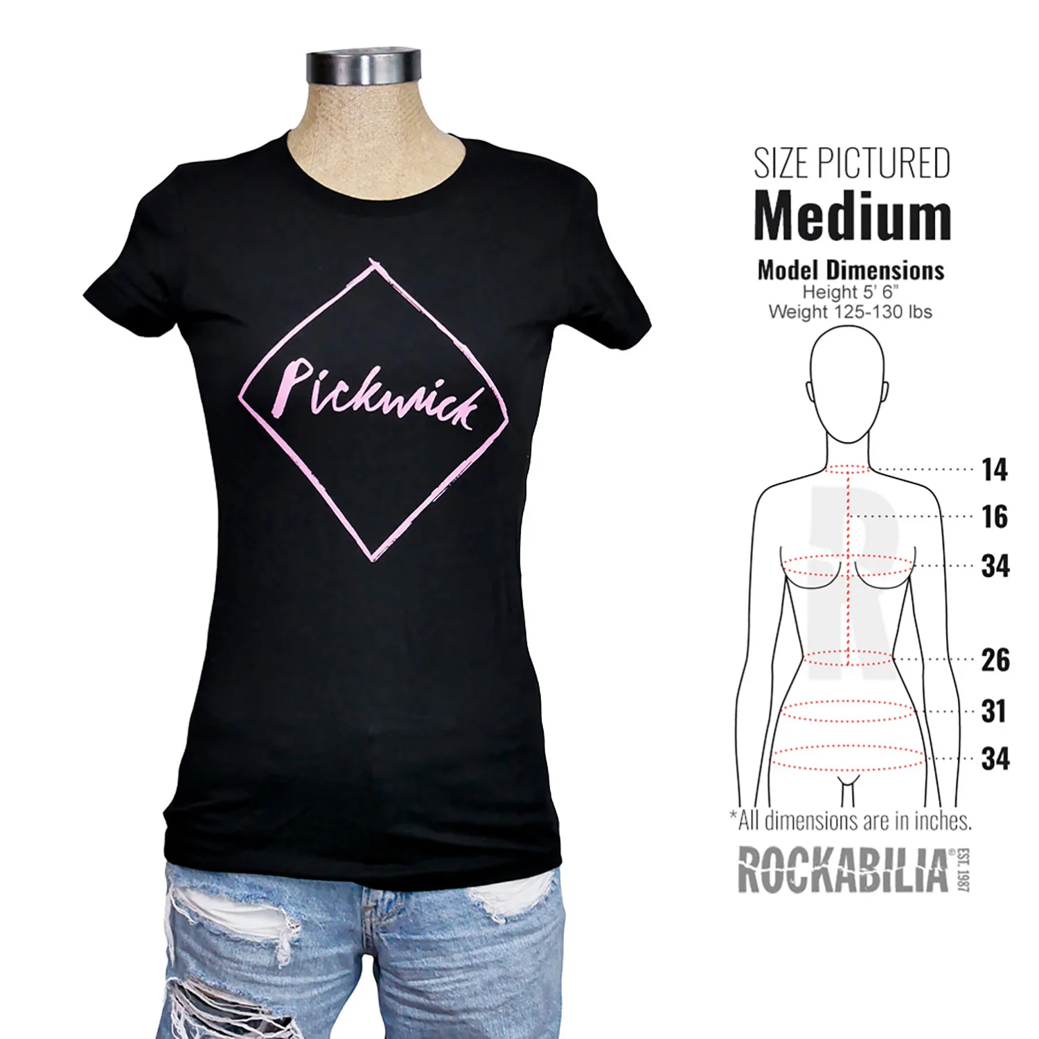 Pickwick Script in Diamond Junior Top - Image 3