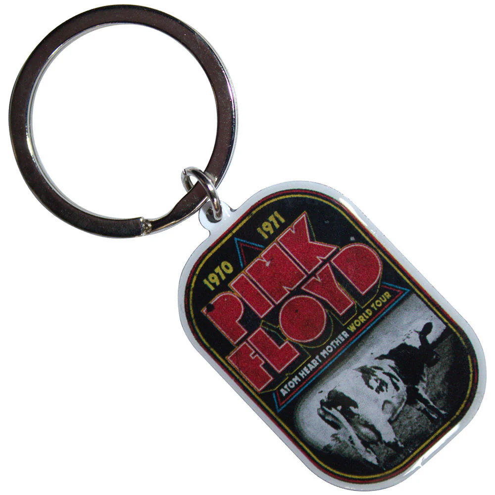 Pink Floyd Atom Heart Mother World Tour Metal Key Chain