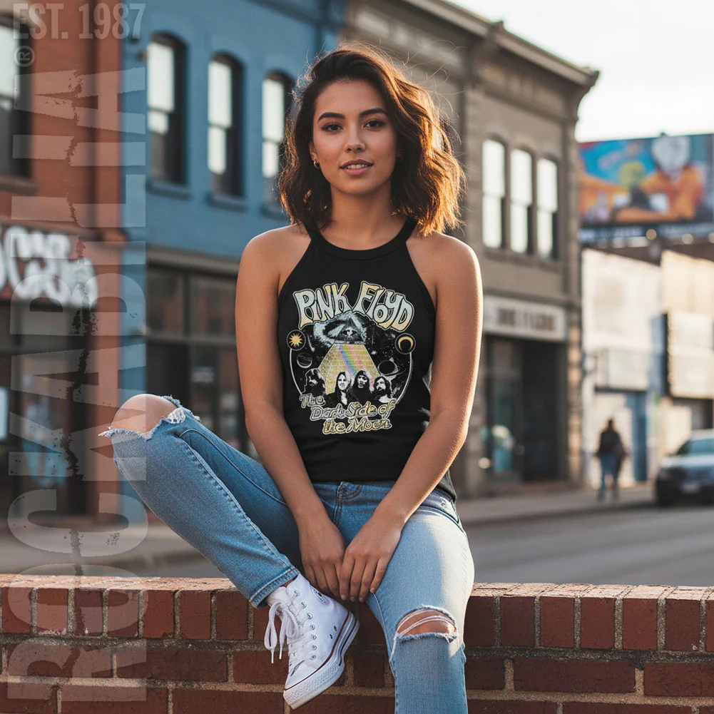 Pink Floyd Pink Floyd Space Pyramid Womens Tank - Image 2