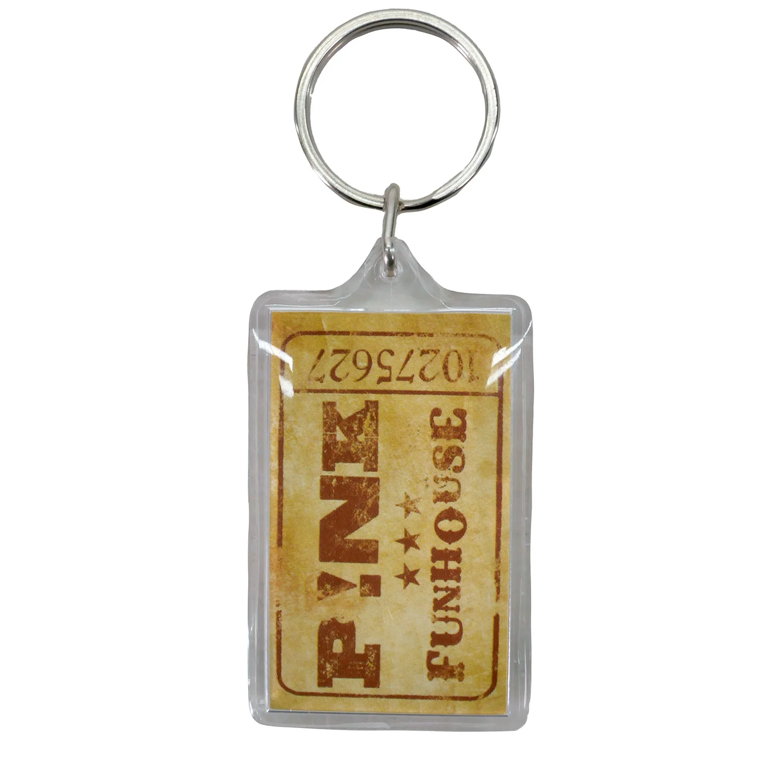 Pink Funhouse Metal Key Chain - Image 2