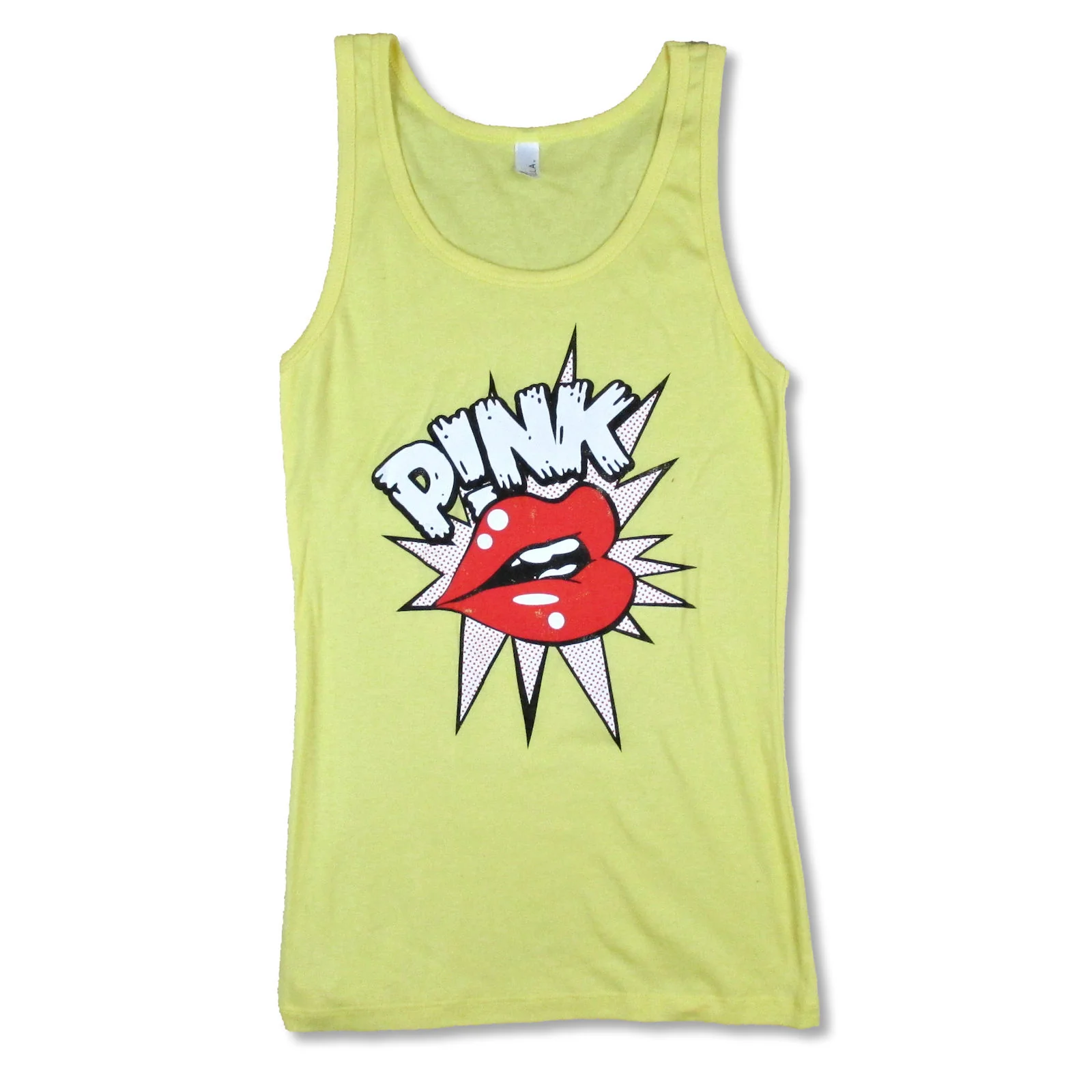 Pink P!nk Lips Tank Top Womens Tank