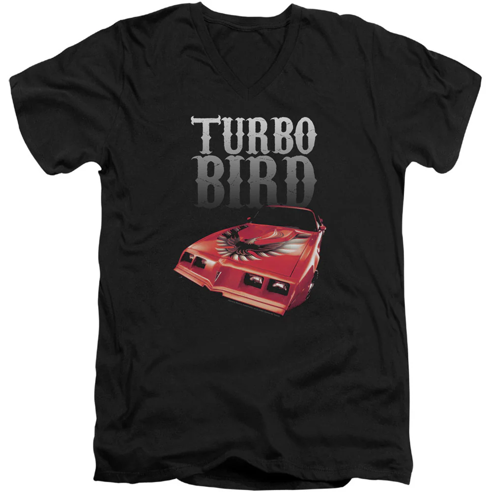 Pontiac Turbo Bird Adult V-Neck Slim Fit T-shirt