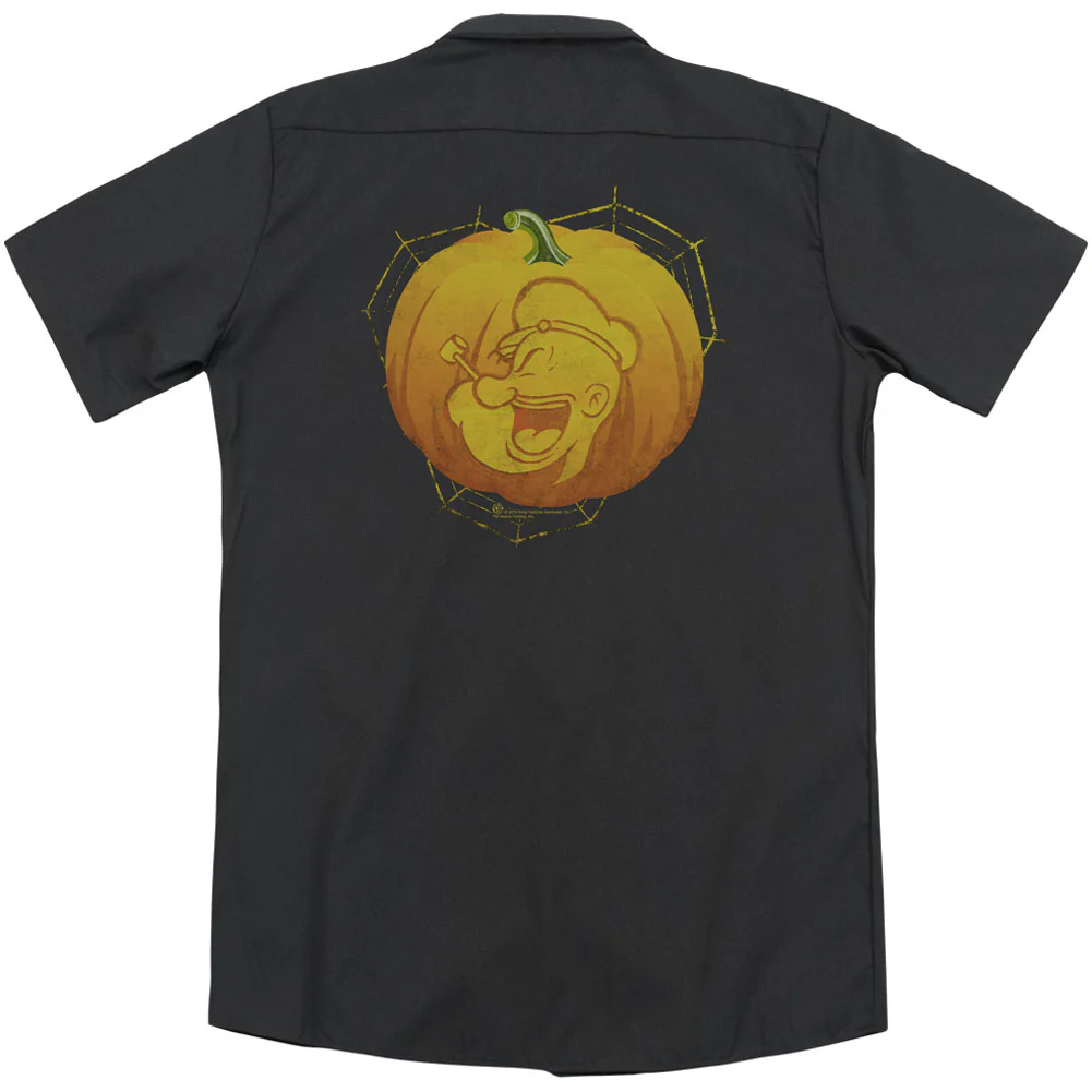 Popeye Pop O Lantern(Back Print) Workshirt - Image 2