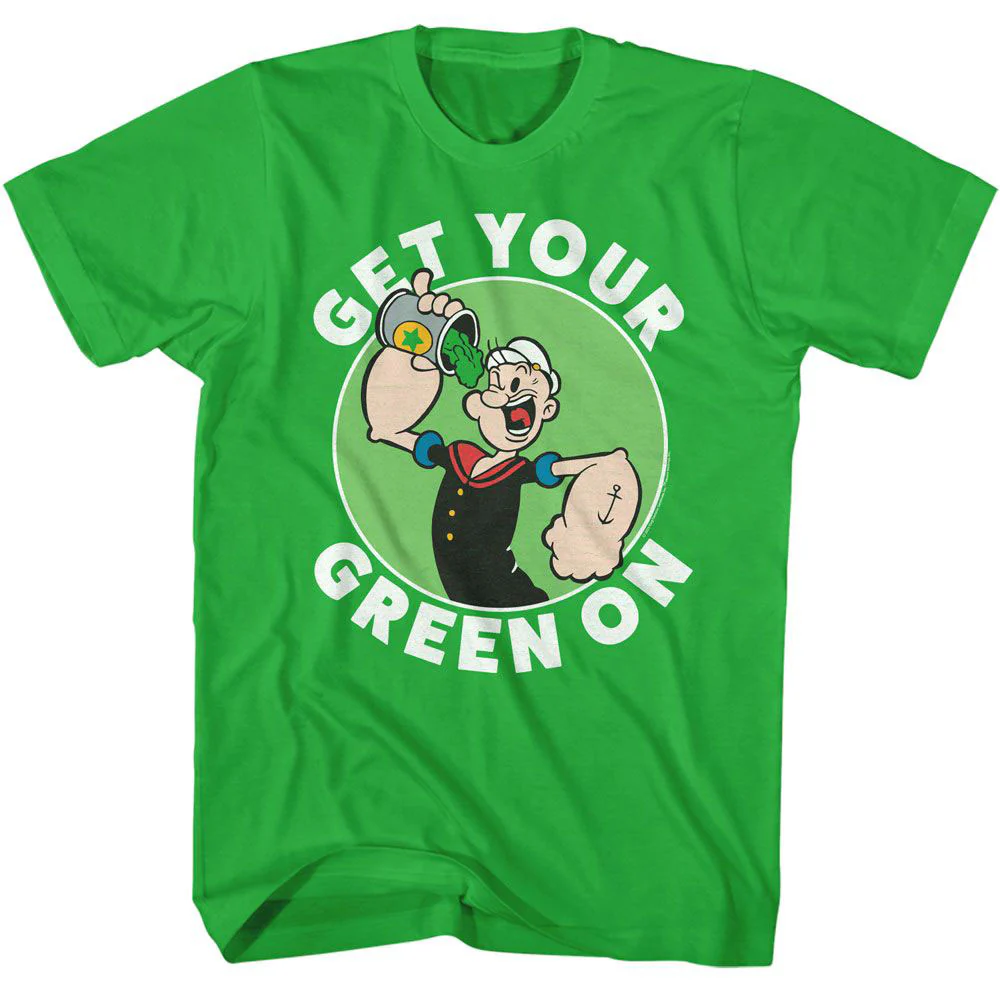 Popeye Popeye Get Your Green On T-shirt