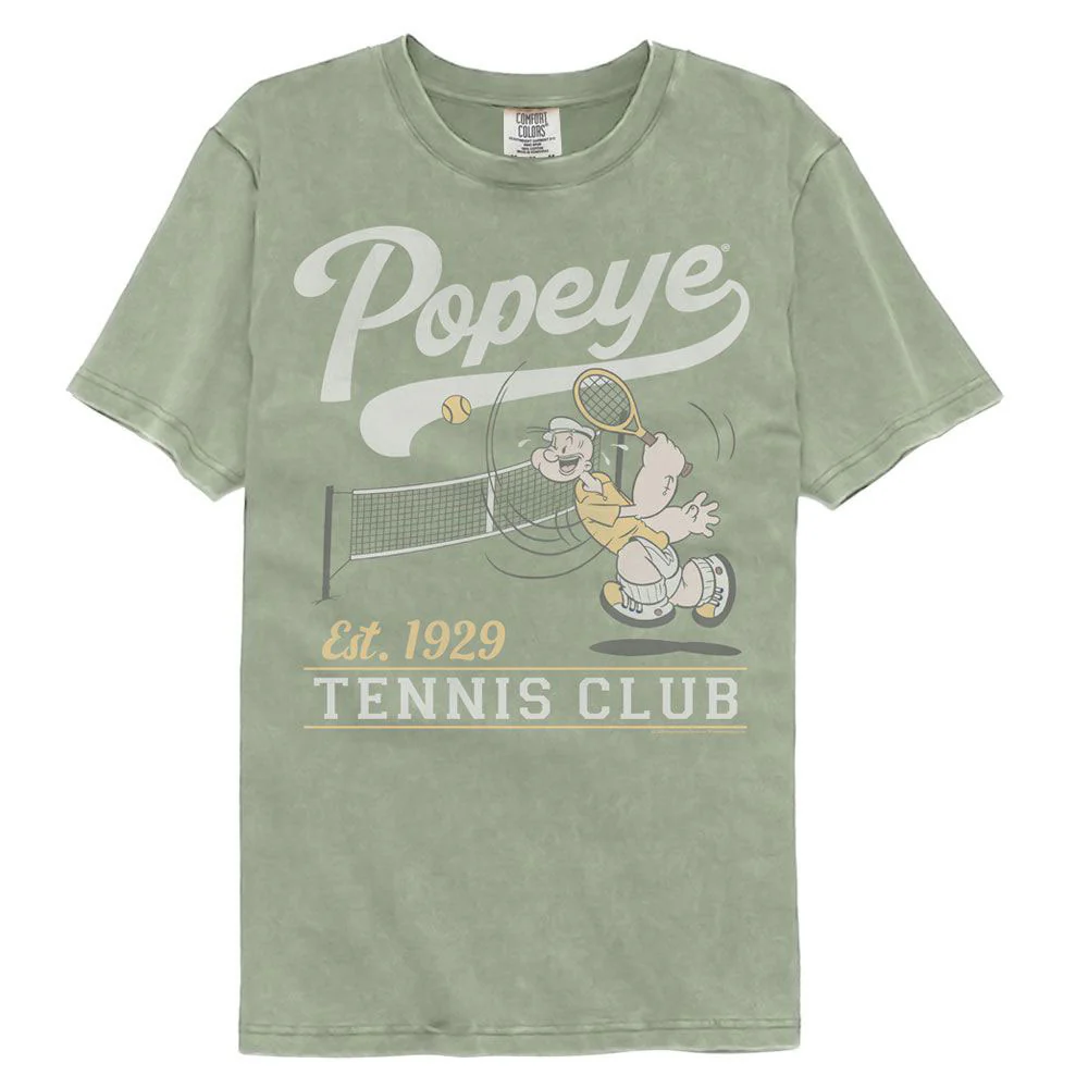 Popeye Popeye Tennis Club Est 1929 Comfort Color T-shirt