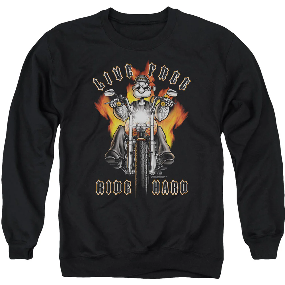 Popeye Ride Hard Adult Sweatshirt
