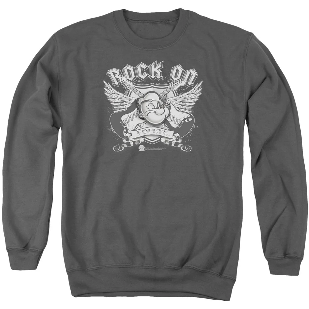 Popeye Rock On Adult Sweatshirt
