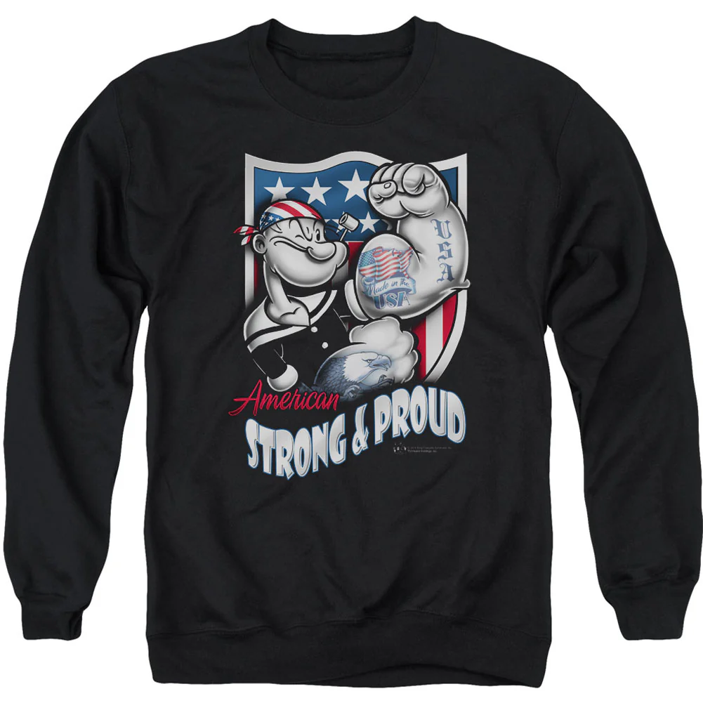 Popeye Strong &amp; Proud Adult Sweatshirt