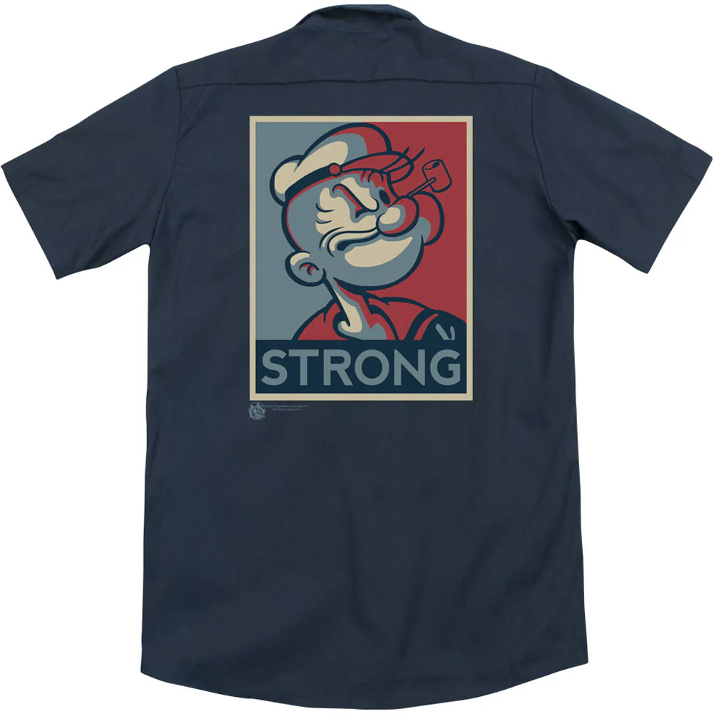 Popeye Strong (Back Print) Workshirt - Image 2