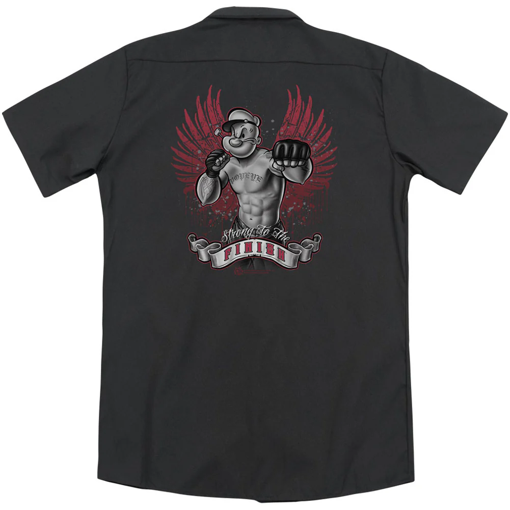 Popeye Undefeated (Back Print) Workshirt - Image 2
