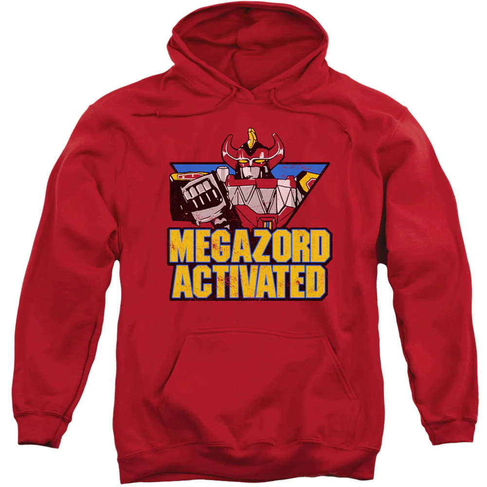 Power Rangers Megazord Activated Adult 25% Poly Hooded Sweatshirt