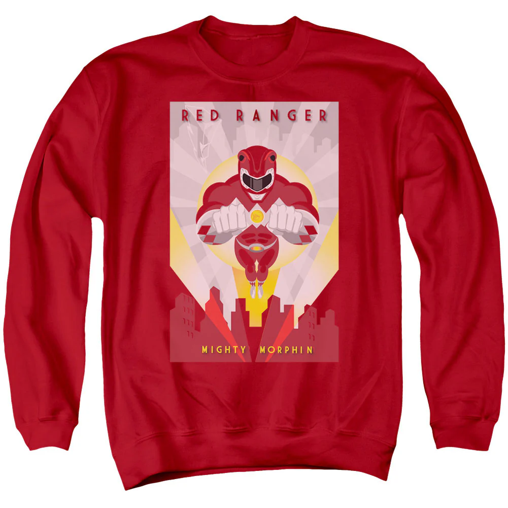 Power Rangers Red Deco Adult Sweatshirt