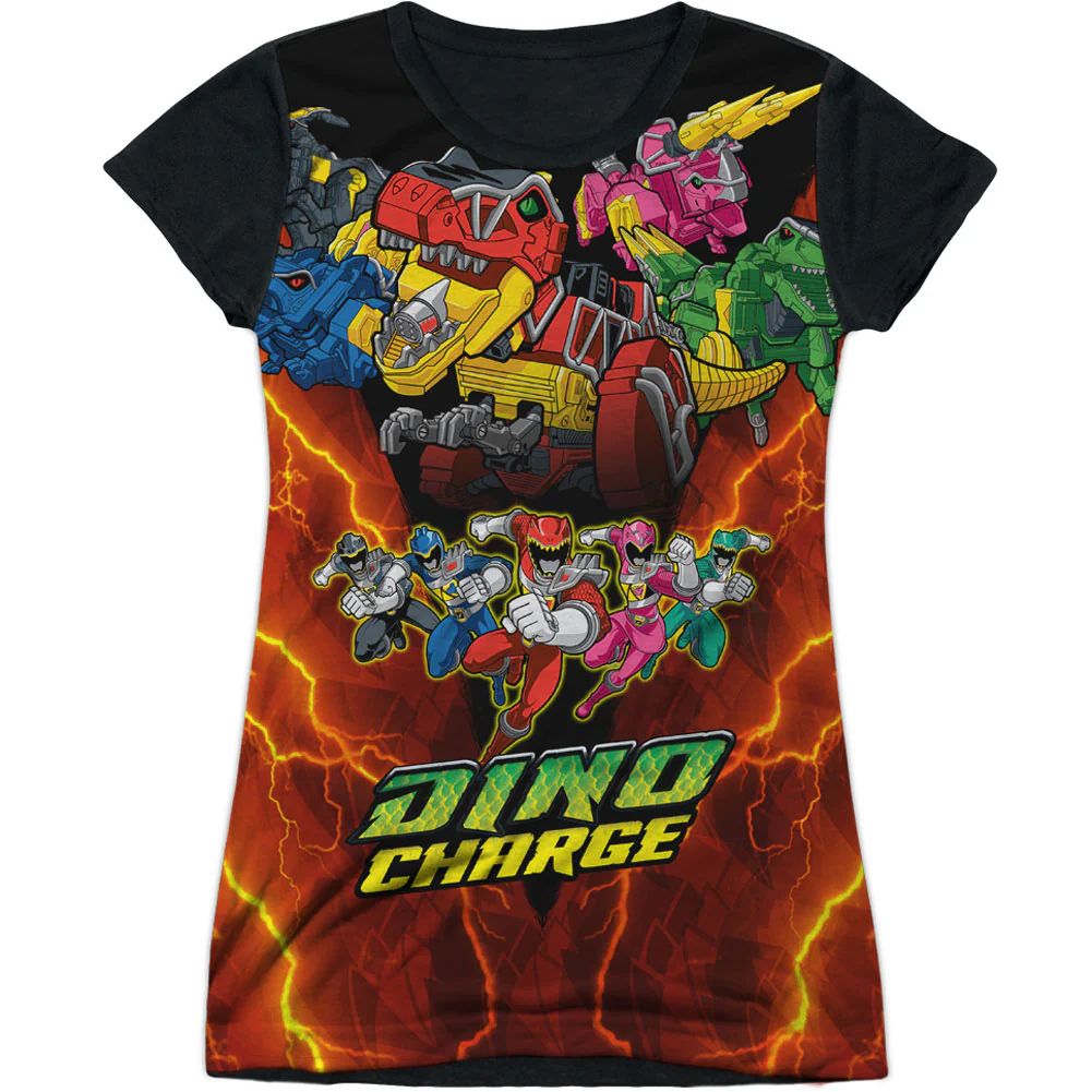 Power Rangers Zord Power Sublimation Junior Top