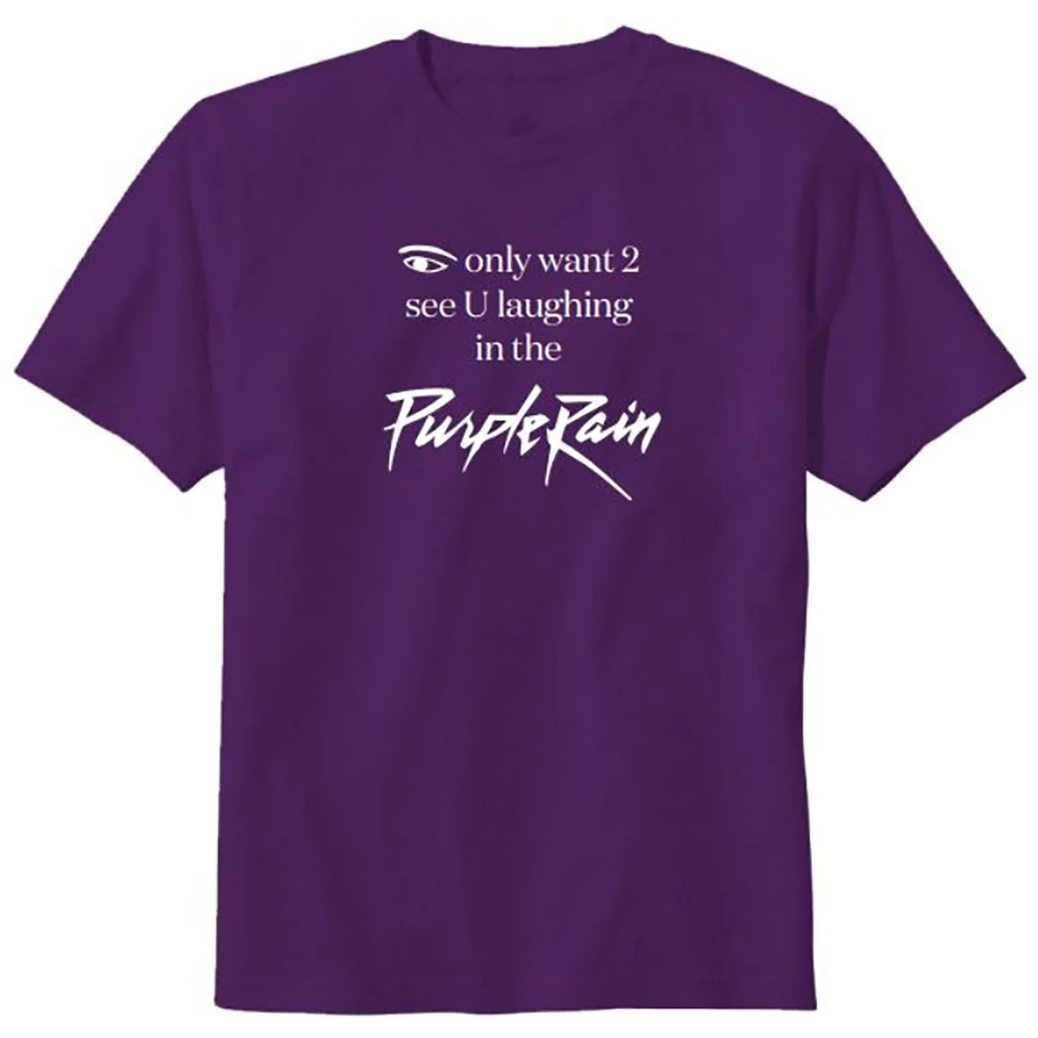 Prince Laughing In The Purple Rain Tee T-shirt