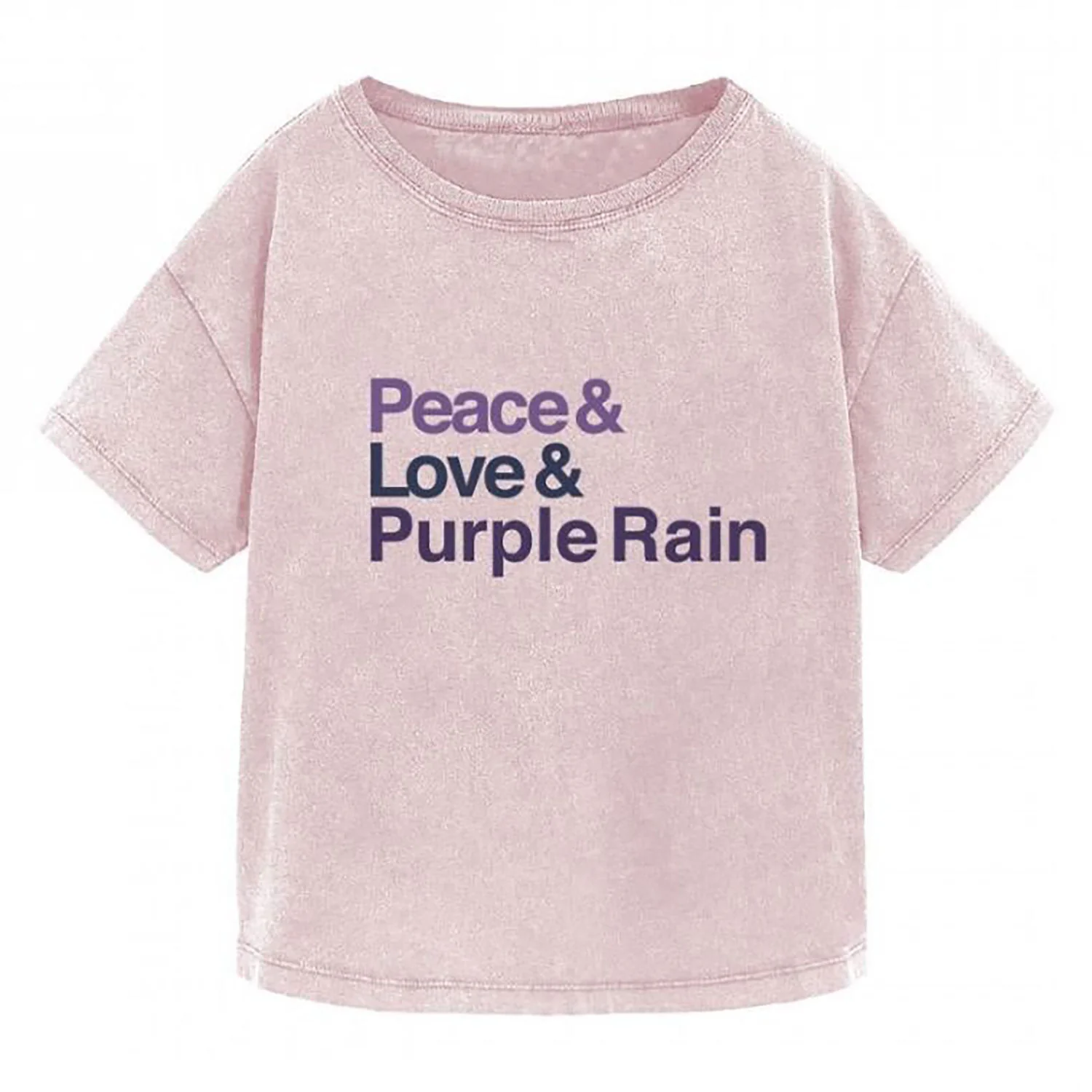 Prince Peace Love And Purple Rain Toddler Tee Childrens T-shirt