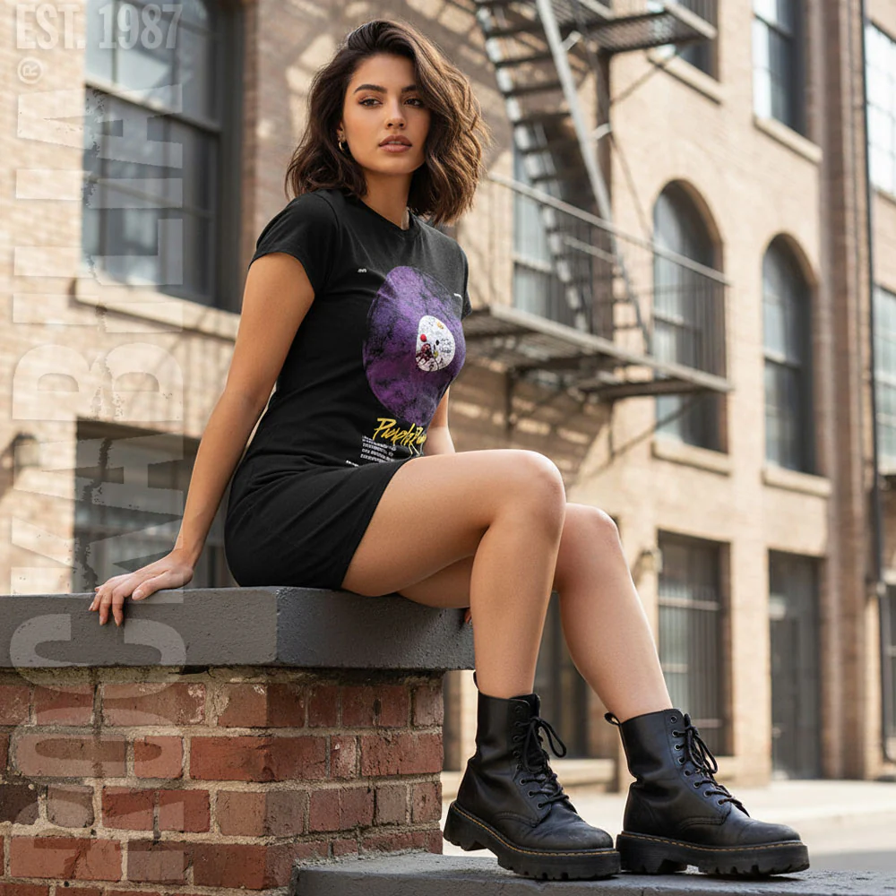 Prince Purple Rain Disc Work Dress - Image 2