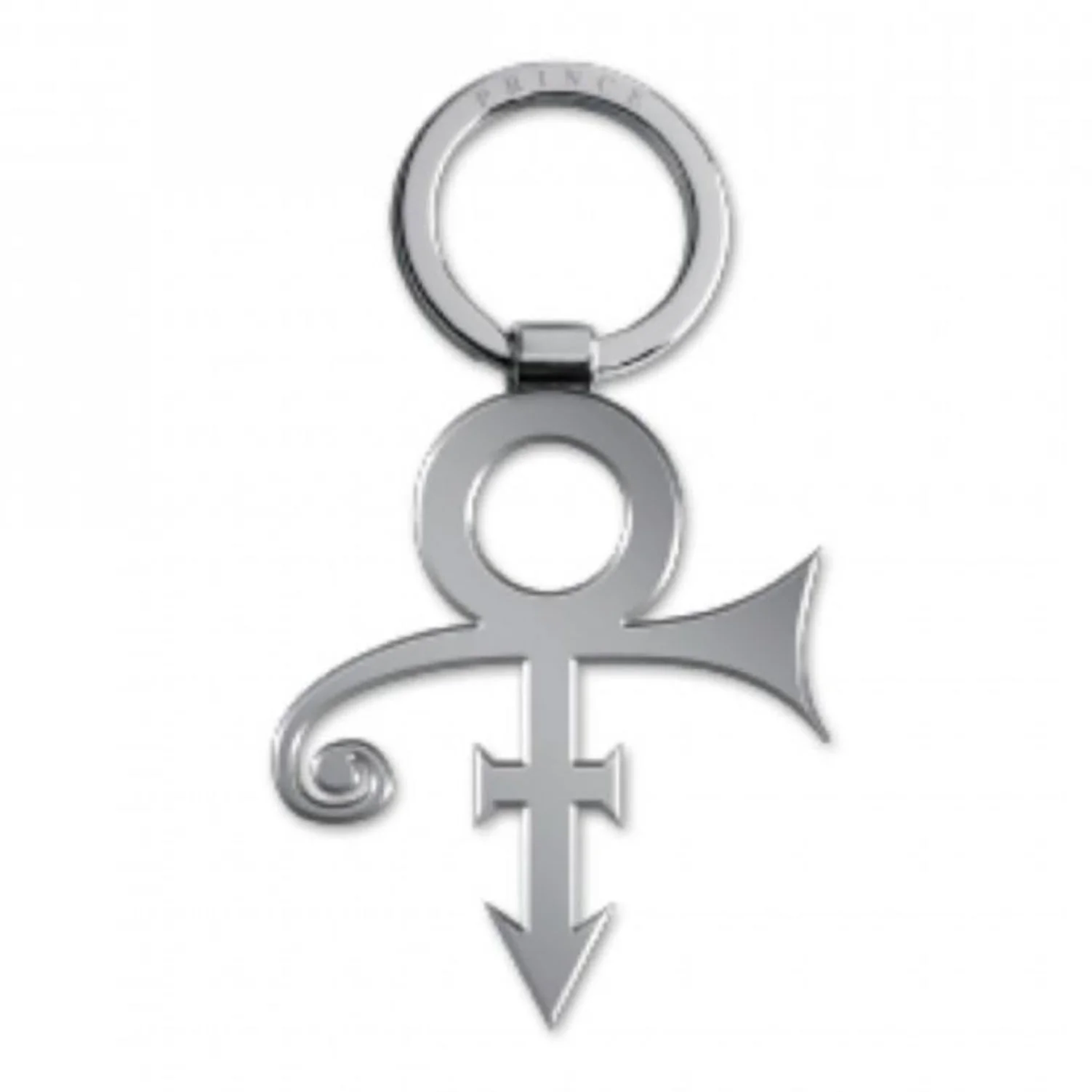 Prince Silver Love Symbol Keychain Metal Key Chain