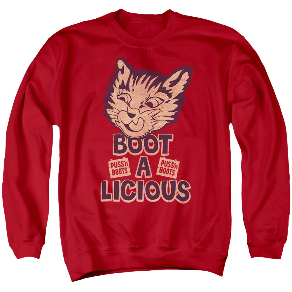 Puss N Boots Boot A Licious Adult Sweatshirt