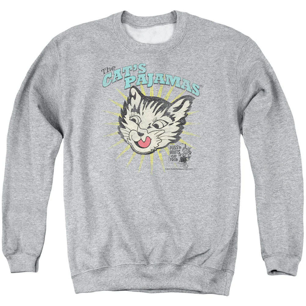 Puss N Boots Cats Pajamas Adult Sweatshirt