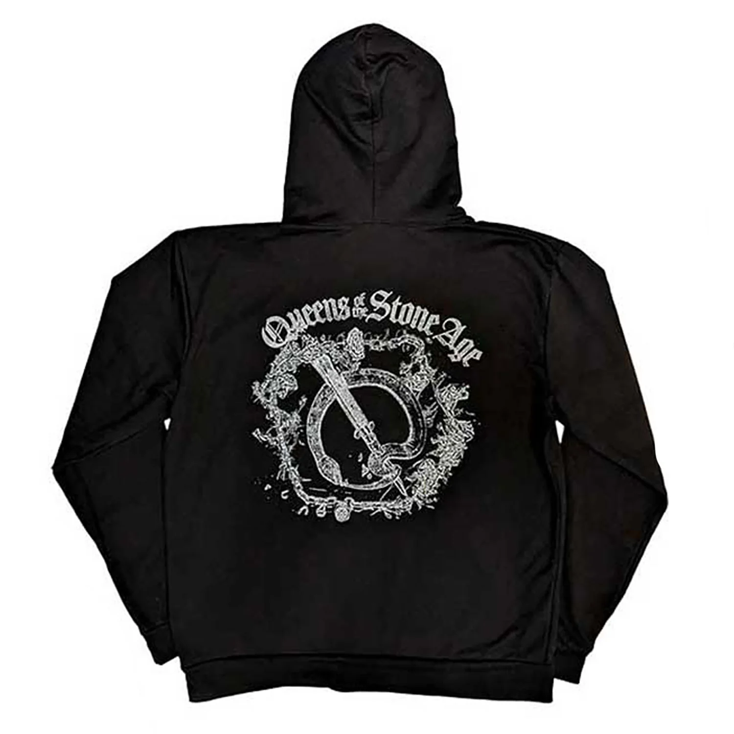 Queens Of The Stone Age Floral Chains Hooded Sweatshirt - Image 2