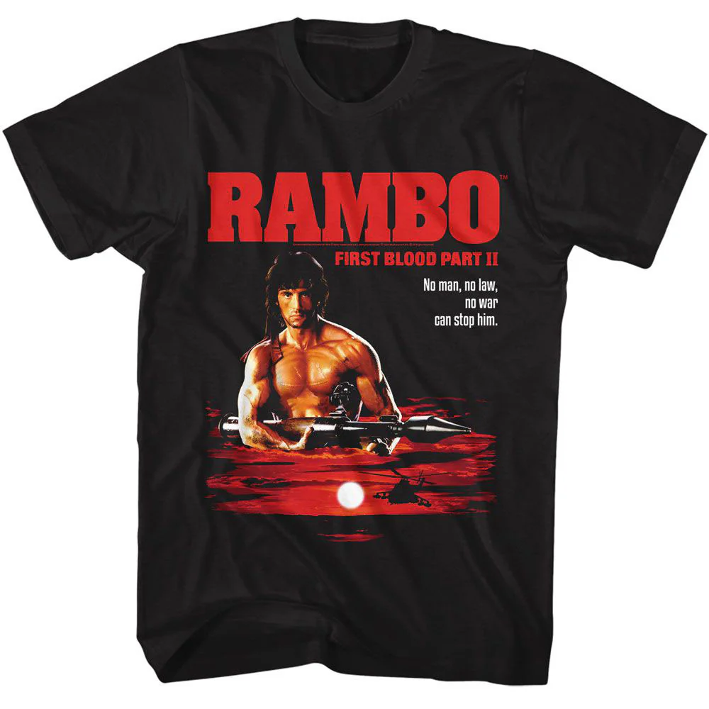 Rambo Rambo Cant Stop Him T-shirt