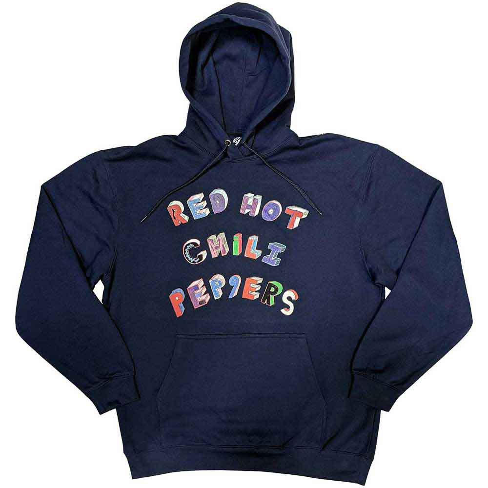 Red Hot Chili Peppers Colourful Letters Hooded Sweatshirt