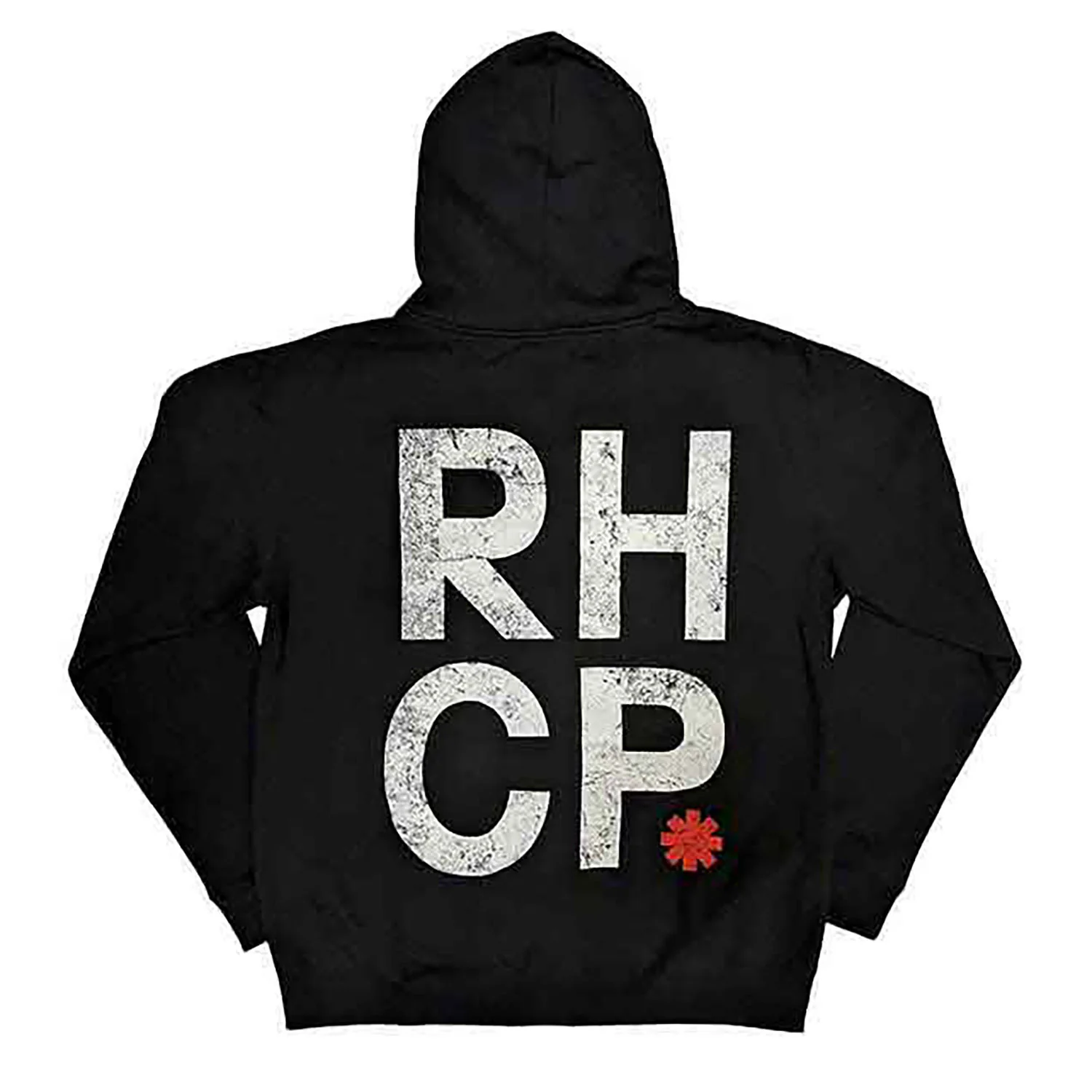 Red Hot Chili Peppers Red Asterisk Zippered Hooded Sweatshirt - Image 2