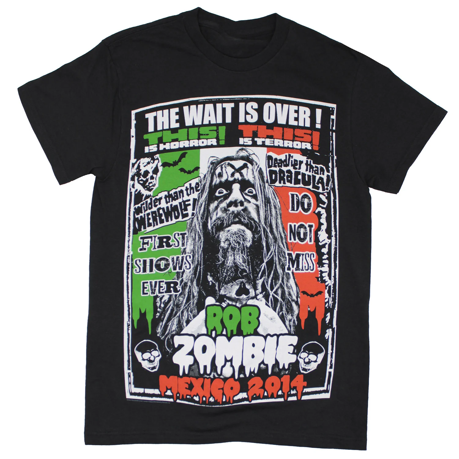 Rob Zombie Mexico 2014 T-shirt