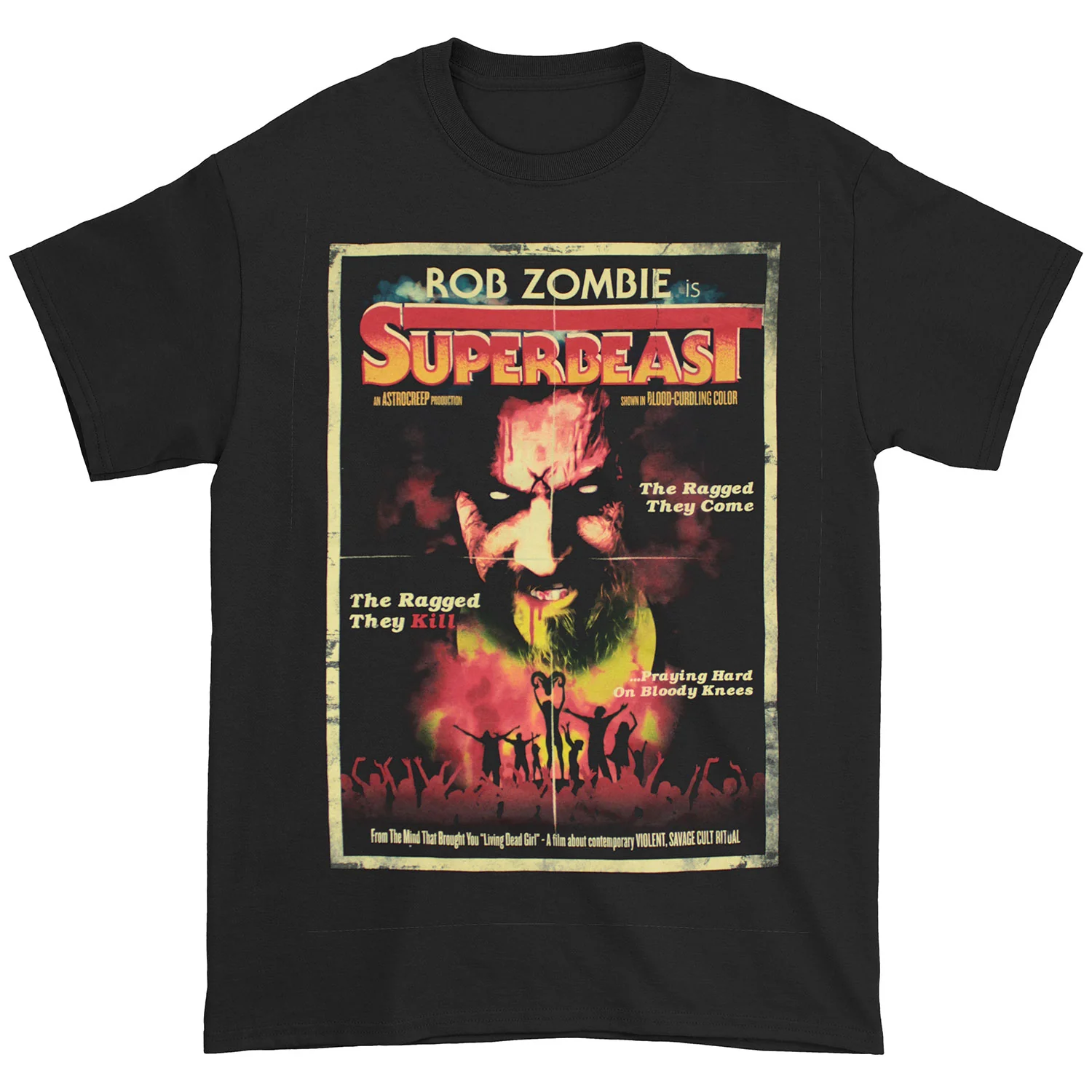 Rob Zombie Superbeast Movie Poster Slim Fit T-shirt