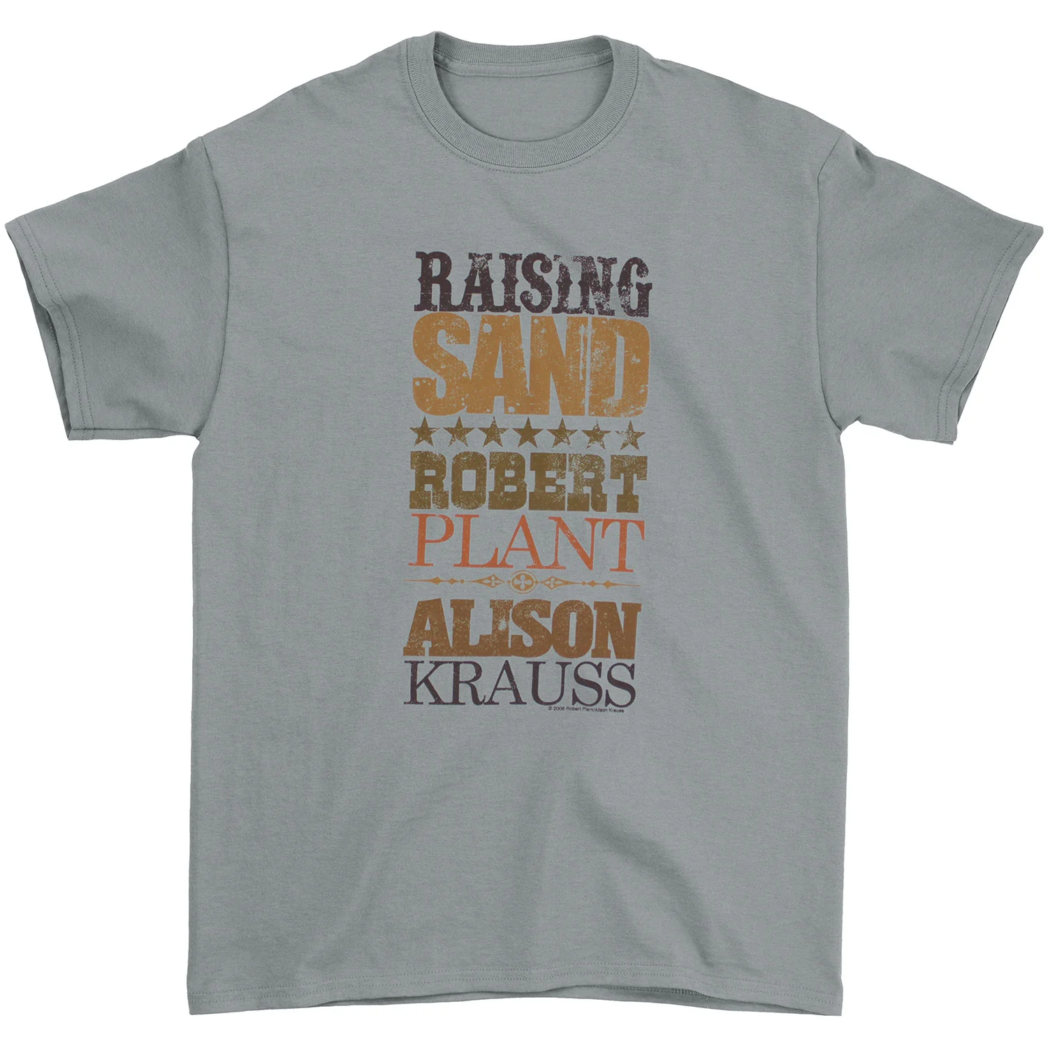 Robert Plant Stacked Raising Sand Alison Krauss Slim Fit T-shirt