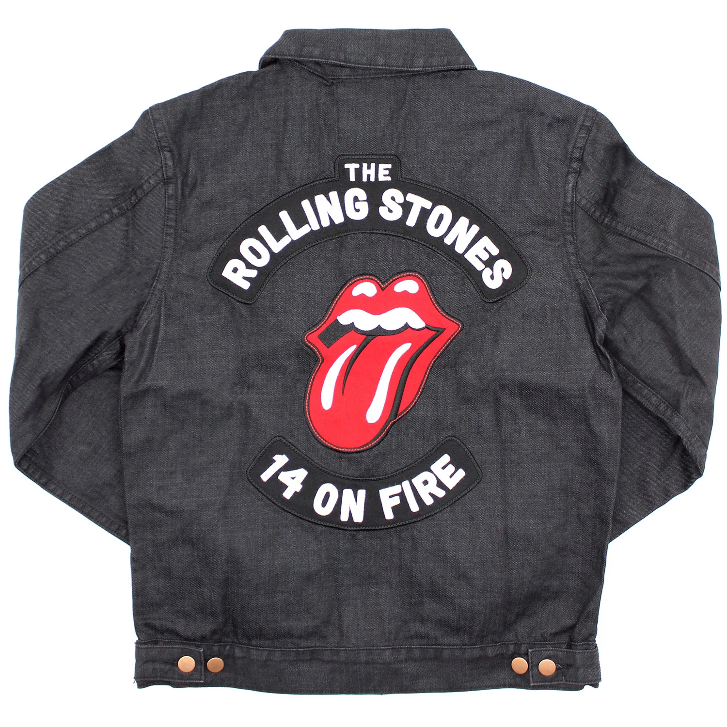 Rolling Stones 14 On Fire Denim Jacket - Image 2