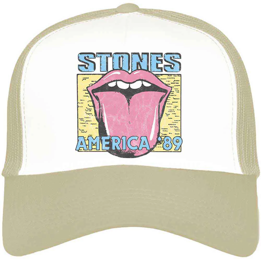 Rolling Stones America '89 Tour Map Trucker Cap