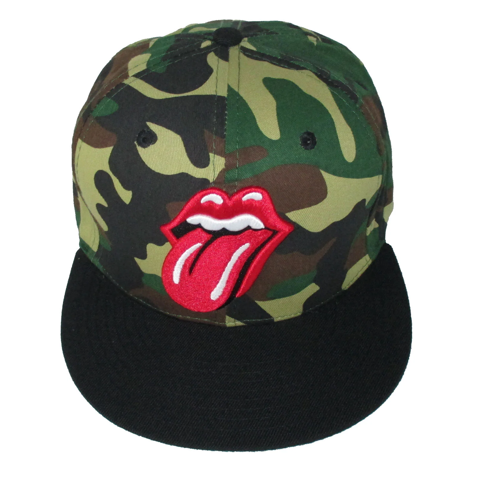 Rolling Stones Camouflage Flat Brim Baseball Cap Baseball Cap - Image 2