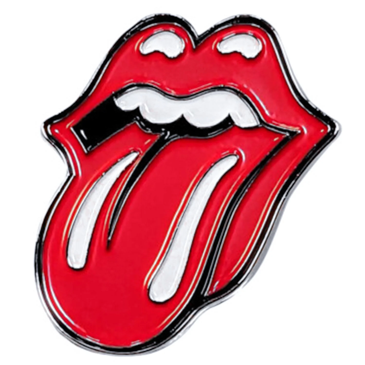 Rolling Stones Classic Tongue Large Pewter Pin Badge