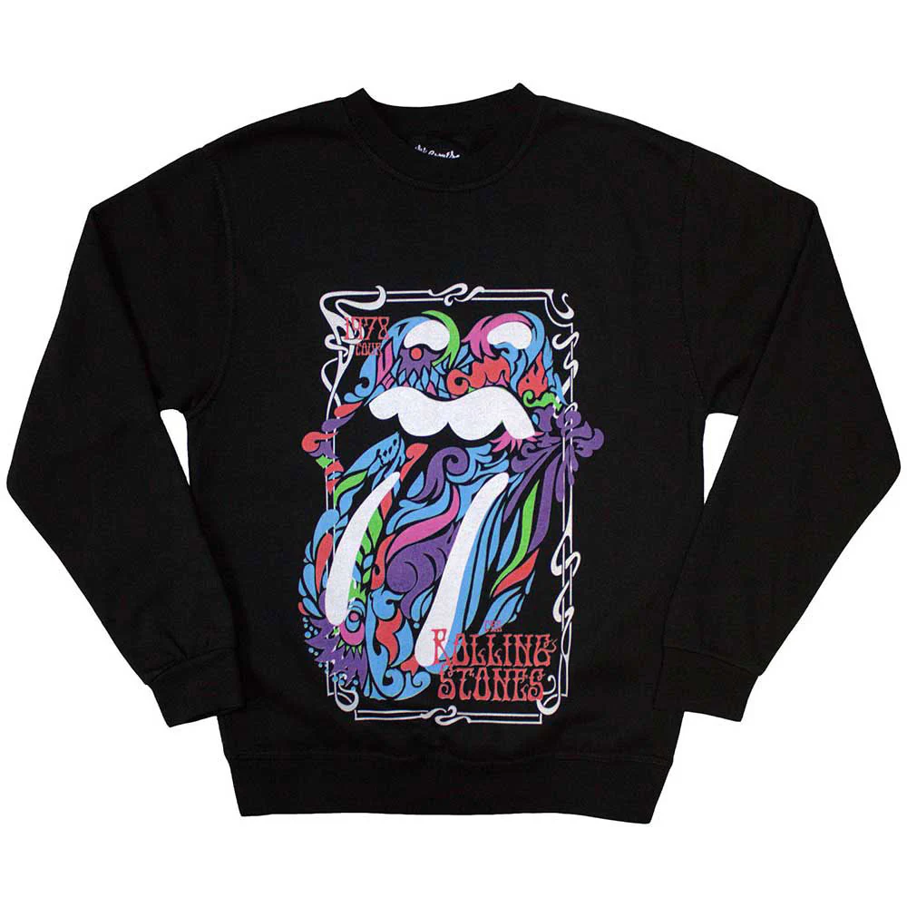 Rolling Stones Colour Swirls Sweatshirt