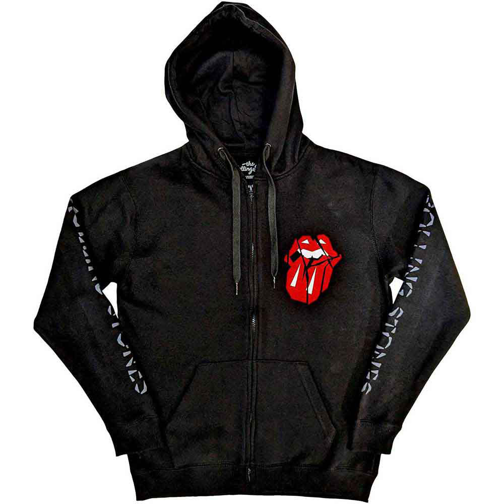 Rolling Stones Zippered Hooded Sweatshirt